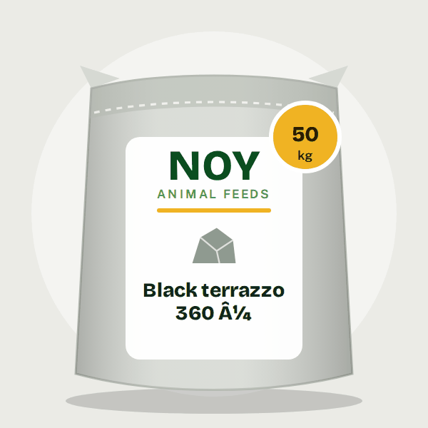 Black terrazzo 360 ¼ by Noy Animal Feeds